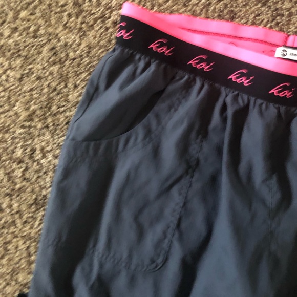 Koi Lite Slim Fit Mechanical Stretch Scrub Pants Women’s Size 2X Hot Pink Gray - Picture 5 of 6